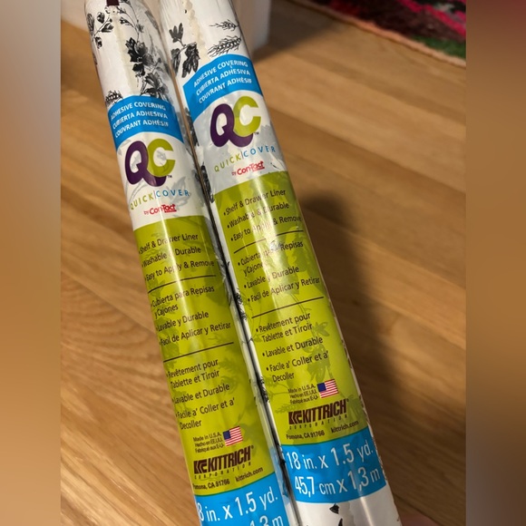 Black floral toile contact paper - Picture 3 of 4